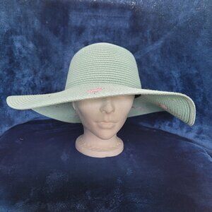 Wide brim flamingo hat